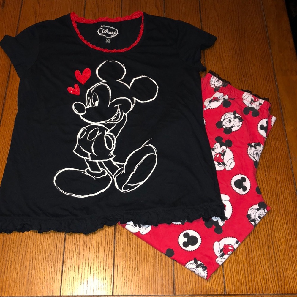 Disney pajama top and pants.